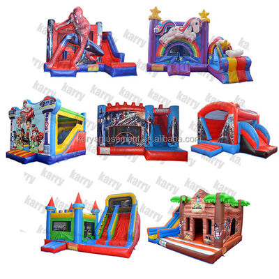 14 jaar op maat Zeemeermin Bounce House Kasteel Combo Slide Opblazers met Blower