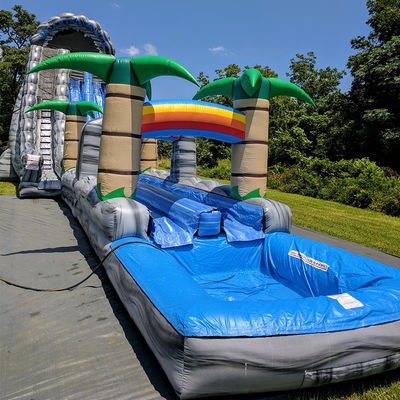 Zee/lucht/express scheepvaart opblaasbaar waterpark met kinderen zwembad en glijbaan