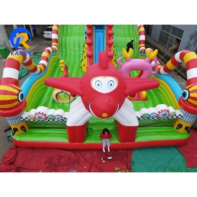 Robot thema opblaasbaar waterpark met opblaasbaar obstakel Unisex PVC-doek