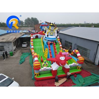 Robot thema opblaasbaar waterpark met opblaasbaar obstakel Unisex PVC-doek