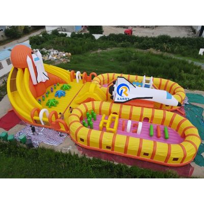 Summer Water Park Fun Unisex Grote opblaasbare ijsbeer speeltuin voor buitenspellen
