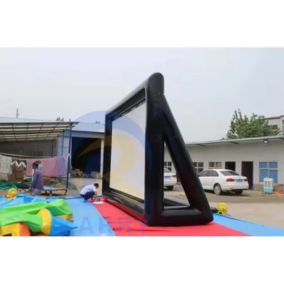 Buitenopblaasbaar projectorscherm met luchtverzegelde dubbelzijdige projectie voor bijeenkomsten