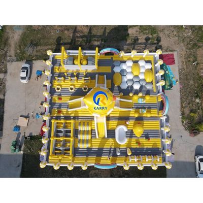 PVC Tarpaulin Custom's werelds grootste opblaasbare pretpark voor unisex kinderen Bounce House