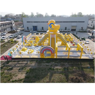 PVC Tarpaulin Custom's werelds grootste opblaasbare pretpark voor unisex kinderen Bounce House