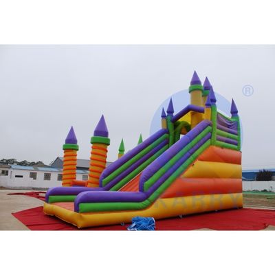 Gigantic PVC Tarpaulin opblaasbaar springkasteel volwassen springhuis voor buiten speeltuin