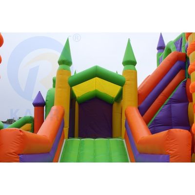 Gigantic PVC Tarpaulin opblaasbaar springkasteel volwassen springhuis voor buiten speeltuin