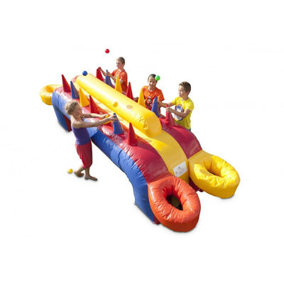 Draagbare commerciële PVC opblaasbare hoverball race spel voor grappig interactief carnaval