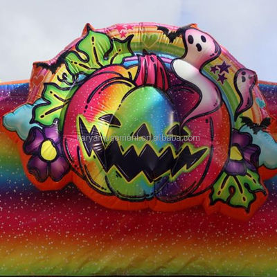Unisex Halloween Bounce House met dubbele waterglijbaan en regenboog opblaasbaar kasteel