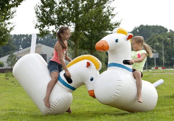 Interactieve sportgames opblaasbaar Derby-racepaard voor kinderen en volwassenen Materia PVC