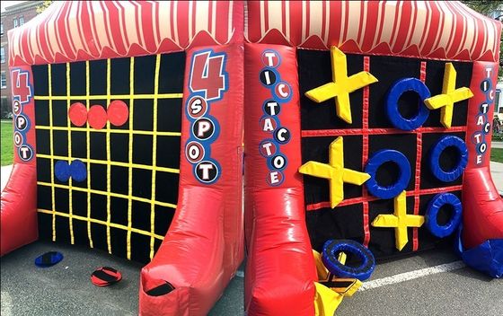 PORTABLE Interactieve sportgames Kleurrijk Carnavalspel Tic Tac Toe Muur en Connect 4