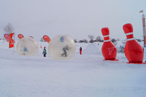 Draagbare Jumbo PVC opblaasbare bowling set ideaal voor interactieve sportgames en evenementen