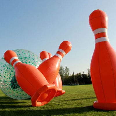 Draagbare Jumbo PVC opblaasbare bowling set ideaal voor interactieve sportgames en evenementen