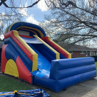 Grote opblaasbare opblaasbare toestellen met zwembad Digitaal afdrukken Waterslide