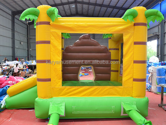 CE/EN71/EN14960 Gecertificeerd Kleine grootte Jungle Cartoon Monkey Bouncy Castle voor kinderen
