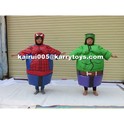Carnavalspel Essentials Volwassenen Opblaasbare Spiderman Sumo Suits voor buiten speeltuin