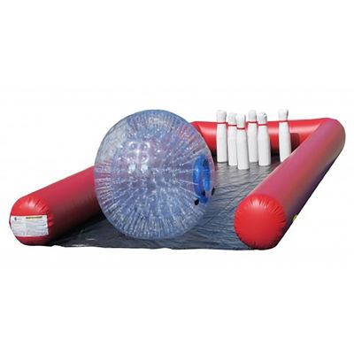 Gepersonaliseerde opblaasbare bowling pin en bal spel voor team building party entertainment