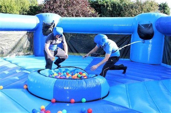Verzending via zee/lucht 6 speler opblaasbare Bungee Run Dash 'n' Grab Sport Games