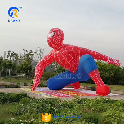 Gepersonaliseerde kleurrijke Marvel Superhero opblaasbare Spider Man reclame PVC materiaal