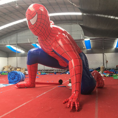 Gepersonaliseerde kleurrijke Marvel Superhero opblaasbare Spider Man reclame PVC materiaal