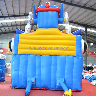 Trampoline Custom Kleine opblaasbare mechanische Ares Fun City Bouncer Combo Slide