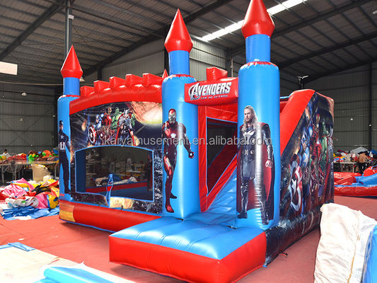 Kinderen buiten of binnen plezier opblaasbaar A-avengers kasteel springend springend kasteel