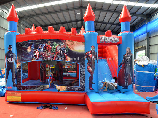 Kinderen buiten of binnen plezier opblaasbaar A-avengers kasteel springend springend kasteel