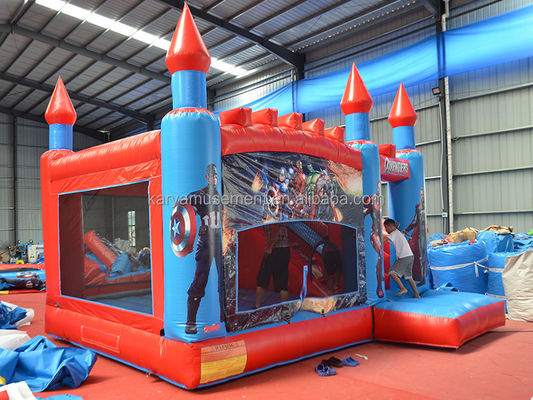 Kinderen buiten of binnen plezier opblaasbaar A-avengers kasteel springend springend kasteel