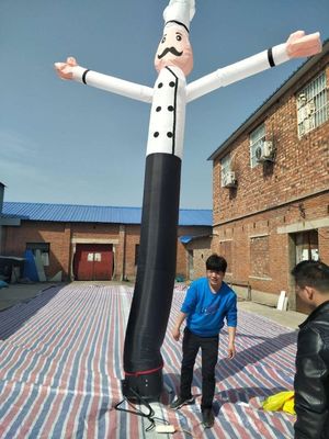 6m opblaasbaar Chef Sky Dansende Luchtbuis Danser Man Waaiend Model voor Outdoor Reclame