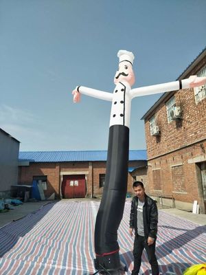 6m opblaasbaar Chef Sky Dansende Luchtbuis Danser Man Waaiend Model voor Outdoor Reclame