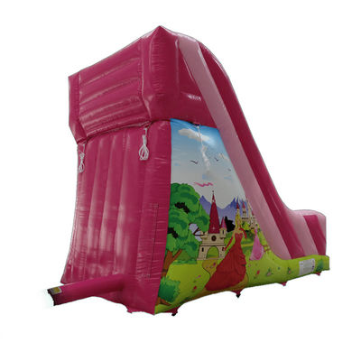 Commerciële verhuur PVC kleine roze opblaasbare glijbaan met CE/EN71/EN14960-certificering