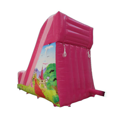 Commerciële verhuur PVC kleine roze opblaasbare glijbaan met CE/EN71/EN14960-certificering