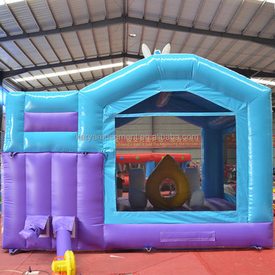 Unisex PVC Exquisite Rainbow Unicorn opblaasbare uitsmijter Springkasteel voor speeltuin