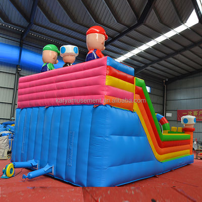 Leeftijd 14 jaar en ouder Draagbaar PVC opblaasbaar Mario Fun City Playground Game voor kinderen