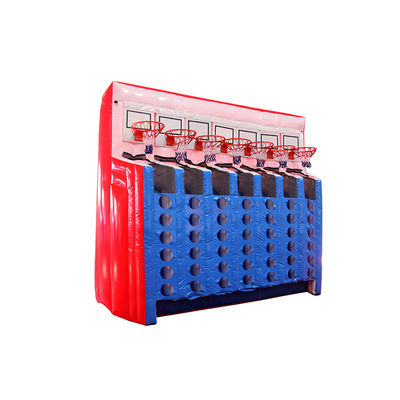 Duurzaam commercieel kwaliteit PVC opblaasbaar basketbal Connect 4 Sport spel met blazer