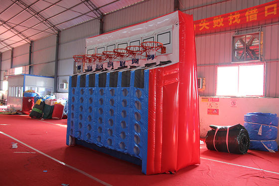 Duurzaam commercieel kwaliteit PVC opblaasbaar basketbal Connect 4 Sport spel met blazer