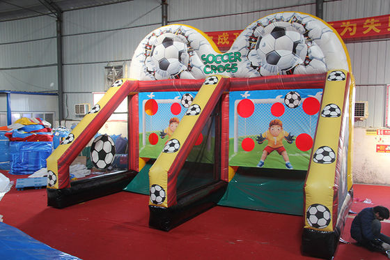 Opblaasbaar voetbalspel kleurrijk interactief schieten sport carnavalspel voor sport