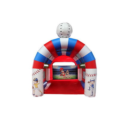Leeftijd 14 jaar op Opblaasbare honkbal Batting Cage Shooting Game met Speed Pitch