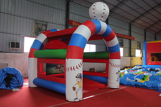 Leeftijd 14 jaar op Opblaasbare honkbal Batting Cage Shooting Game met Speed Pitch