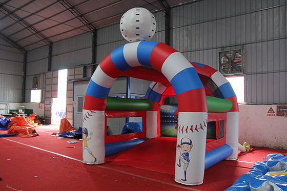 Leeftijd 14 jaar op Opblaasbare honkbal Batting Cage Shooting Game met Speed Pitch