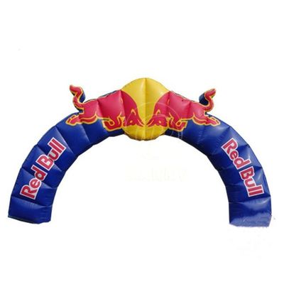 Geslachtsneutrale opblaasbare boog Red Bull reclame met PVC-opblaasbare materialen