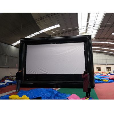 EN71/CE-gecertificeerd Super Fun opblaasbaar kasteelfilmscherm voor buitenreclame