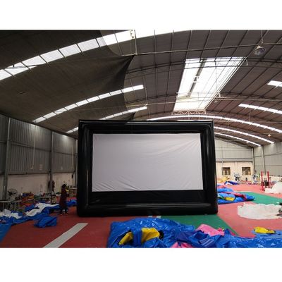 EN71/CE-gecertificeerd Super Fun opblaasbaar kasteelfilmscherm voor buitenreclame