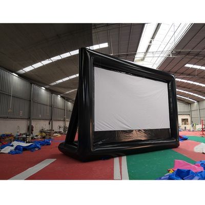 EN71/CE-gecertificeerd Super Fun opblaasbaar kasteelfilmscherm voor buitenreclame
