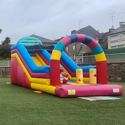 Party Rentals Candy House Theme opblaasbare droge glijbaan met CE/EN71/EN14960-certificering