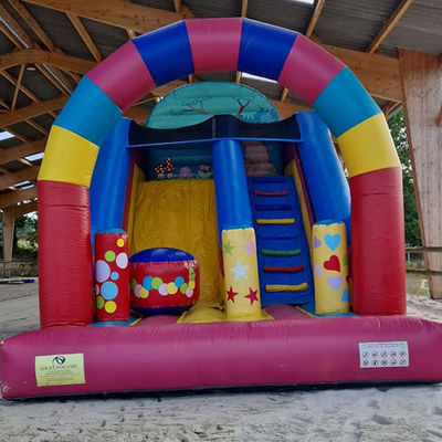 Party Rentals Candy House Theme opblaasbare droge glijbaan met CE/EN71/EN14960-certificering