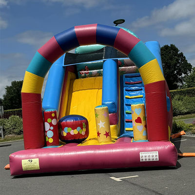 Party Rentals Candy House Theme opblaasbare droge glijbaan met CE/EN71/EN14960-certificering