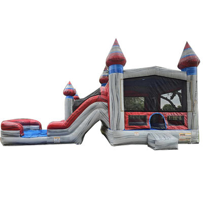 Unisex kinderen spelen opblaasbaar uitsmijter huis met glijbaan en commercieel PVC materiaal