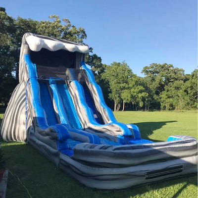 Indoor Outdoor Entertainment Dual Slip n Slide Opblaasbare zwembad glijbaan voor waterpark