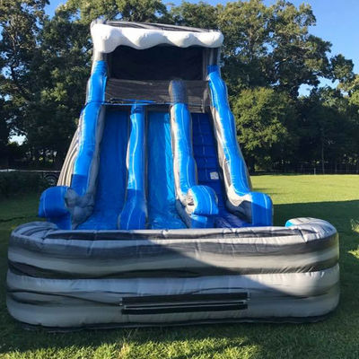 Indoor Outdoor Entertainment Dual Slip n Slide Opblaasbare zwembad glijbaan voor waterpark