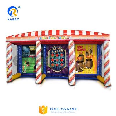 Opblaasbare carnavalspeelgoed Outdoor interactieve spelletjes met CE-blazer en reparatie-accessoires